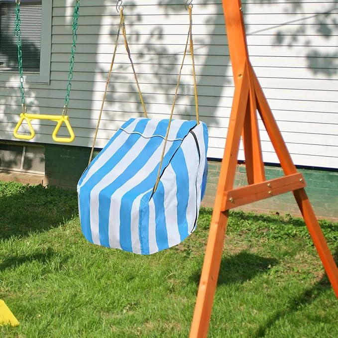 okcool Outdoor Toddler Swing Seat Cover for Little Tikes Baby Swing Seat,Outdoor Baby Swing Cover,A Wide Selection of Cute Colors and Patterns,Blue
