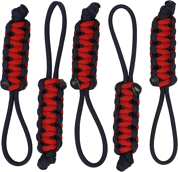 BubbasGarageTv - Large Heavy Duty Paracord Zipper Pulls (Customizable)