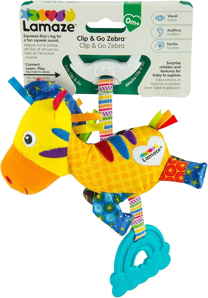 Lamaze Zero The Zebra On-The-Go Baby Toy, Multi