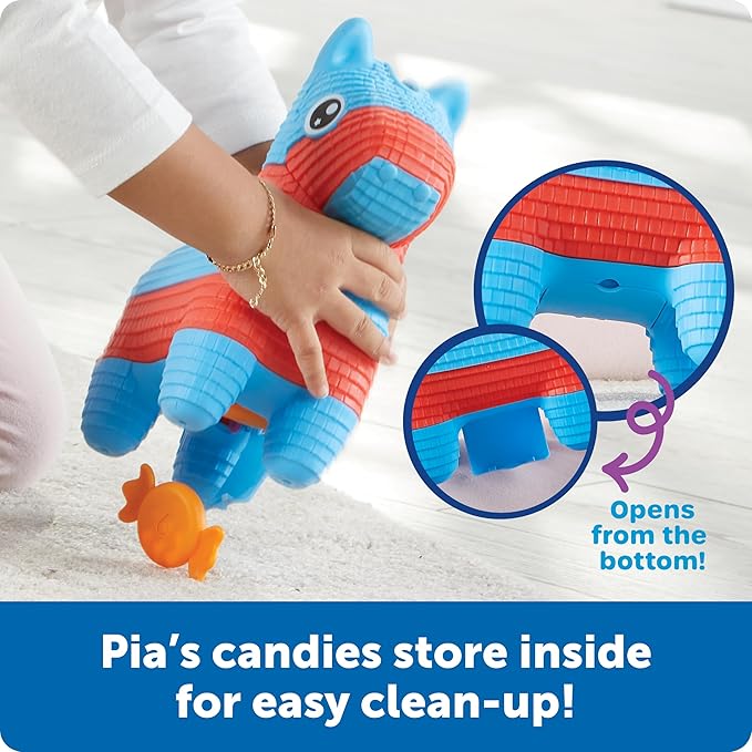Learning Resources Pia the Fill & Spill Piñata - Toddler Montessori Sensory Toys, Preschool Activities, Counting Manipulatives, Color Sorting, Fine Motor Skills, Birthday Gifts for Boys and Girls