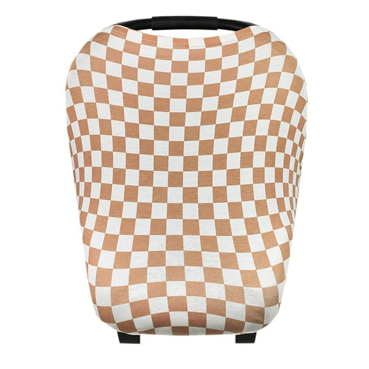 Copper Pearl Multi-Use Cover: Car Seat Covers, Nursing Cover, and Stroller Cover for Sun - Stretchy Fabric, All-Season Use, Stylish Designs, Easy Access for Moms - Rad