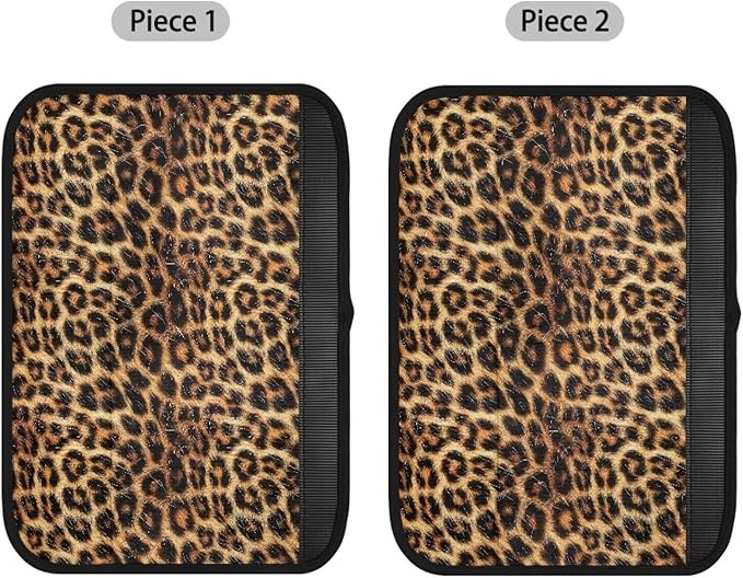 Seat Belt Cover Pad 2 Packs Seatbelt Cushion Covers Leopard Pattern Universal Car Seat Neck Cover for All Car Seat Stroller Birthdays Gifts for Women Lady