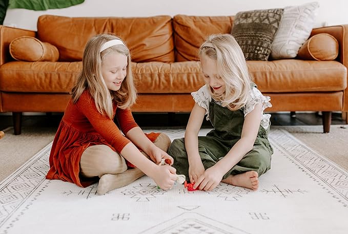The Shwally PlayMat - Soft Baby Play Mat - Reversible Foam Floor Mat - Waterproof, Wipe-Clean, Durable, Non-Toxic and Hypoallergenic - Large (6.5' X 4.5')