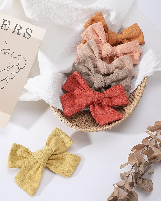 Jollybows 20 PCS Baby Girls Hair Clips Set Hair Bows Barrettes Handmade Accessories Alligator Clip for Babies Infant Toddlers Little Kids Teens