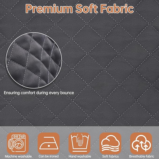 Fabric Seat for Bouncer - for BabyBjorn Replacement Cover Compatible with BabyBjörn Bouncer Bliss, Machine Washable (Grey)