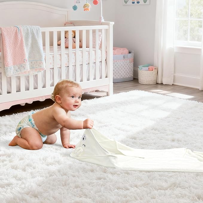HBHLFZ 4-Pack Baby Bath Towels,Set of 2 Hooded Baby Bath Towels and 2 Baby Face Towels, Super Soft,Highly Absorbent,31.5x31.5inch,Suitable for Newborns,Toddlers and Children,Unisex（Elephant, Bear