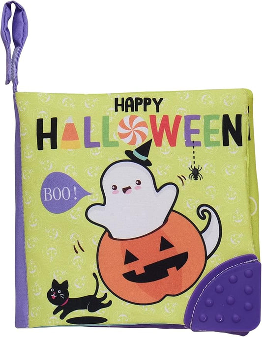 Magic Years Soft, Crinkle Activity Book with Teether, Tabs and Strap, 5 inches (Happy Halloween)
