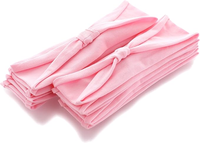 Jersey Knit Cotton Baby Headbands, Infant Size Packs