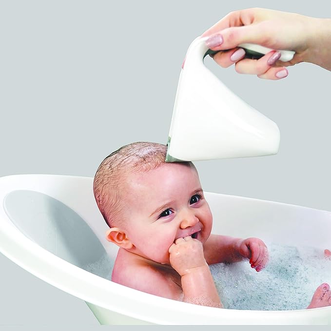 Shnuggle Baby Bathtime Essentials Bundle | Newborn Bath with Support, Rinse Jug, and Ellie Toy Scoop | Practical, Eco-Friendly, and Stylish Accessories for Babies & Toddlers | Taupe