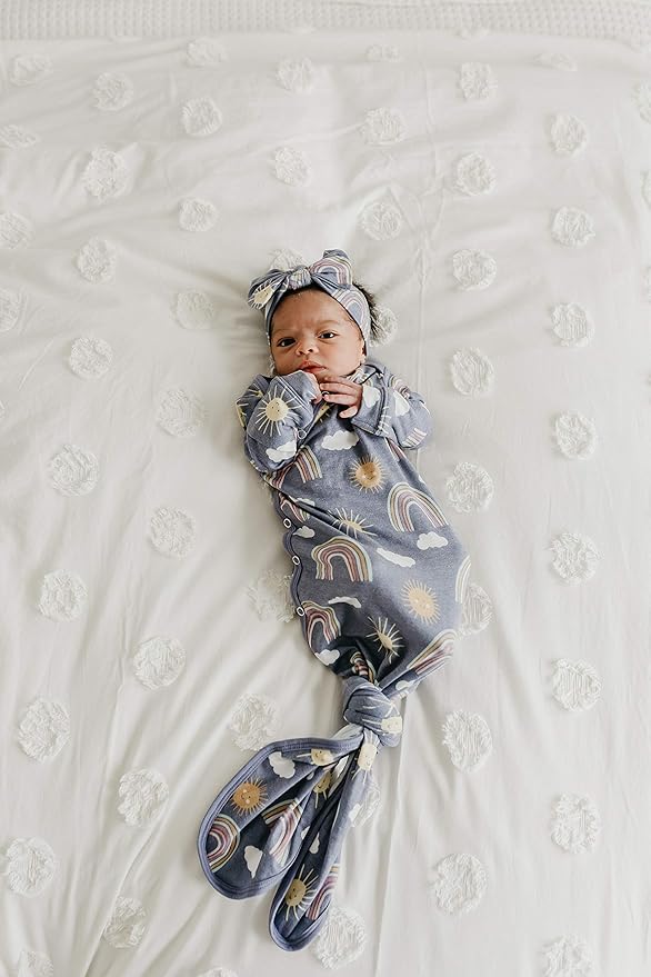 Copper Pearl Baby Bows: Stylish Headbands for Baby Girls, Premium Soft and Stretchy Baby Headbands, Perfect for Newborns, Trendy Designs - Hope