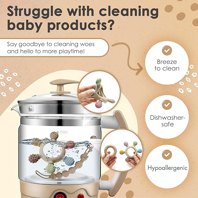 TinyToes : Baby Teething Toys for Baby Toys 0-6 Months Bpa Free + Links Antidropping | Newborn Toys | | Baby Toys 6-12 Months | Teething Relief | Teethers for Babies 3-6 Months | Baby Necessities