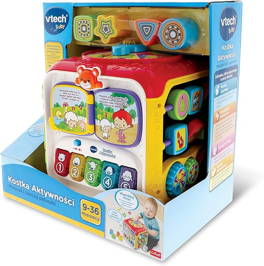 Trefl VTech - Activity Cube, Electronic Educational Toy, 6 Color Walls, Shape Recognition, Learning First Words, Gift for Child, Toy for Child from 9 Months