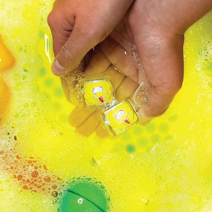 Glo Pals x Sesame Street Water-Activated Light-Up Cubes for Sensory Play (Big Bird - Cubes Only)