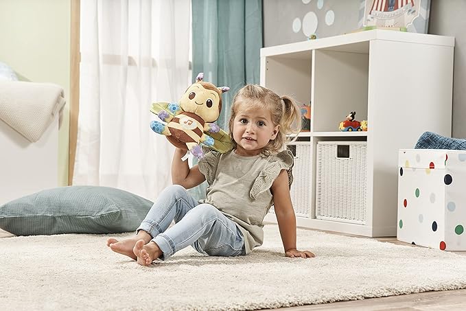 VTech Busy Musical Bee | Interactive & Sensory Cuddly Toy with Lights & Music | Suitable for Ages 3-24 Months | English Version