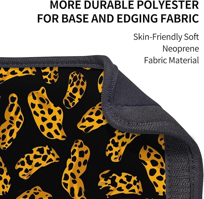 2 PCS Car Seat Belt Pads Cover Leopard Soft Seat Belt Shoulder Pad Cheetah Animal Safety Belt Strap Shoulder Pad Comfortable Driving Golden Soft Harness Pad Protect Safety Strap Cover, Black