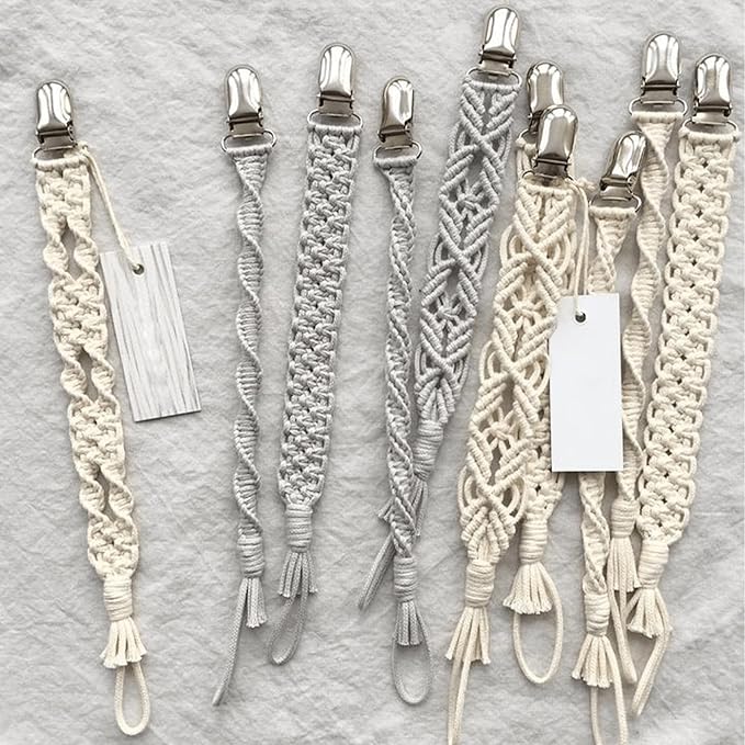 25 PCS Baby Girl Pacifier Metal Clip DIY Suspender Clips for Stroller Toy Straps Bibs Fasteners Supplies Garters Crafting Making Hardware Bulk (5-Styles, Silver)