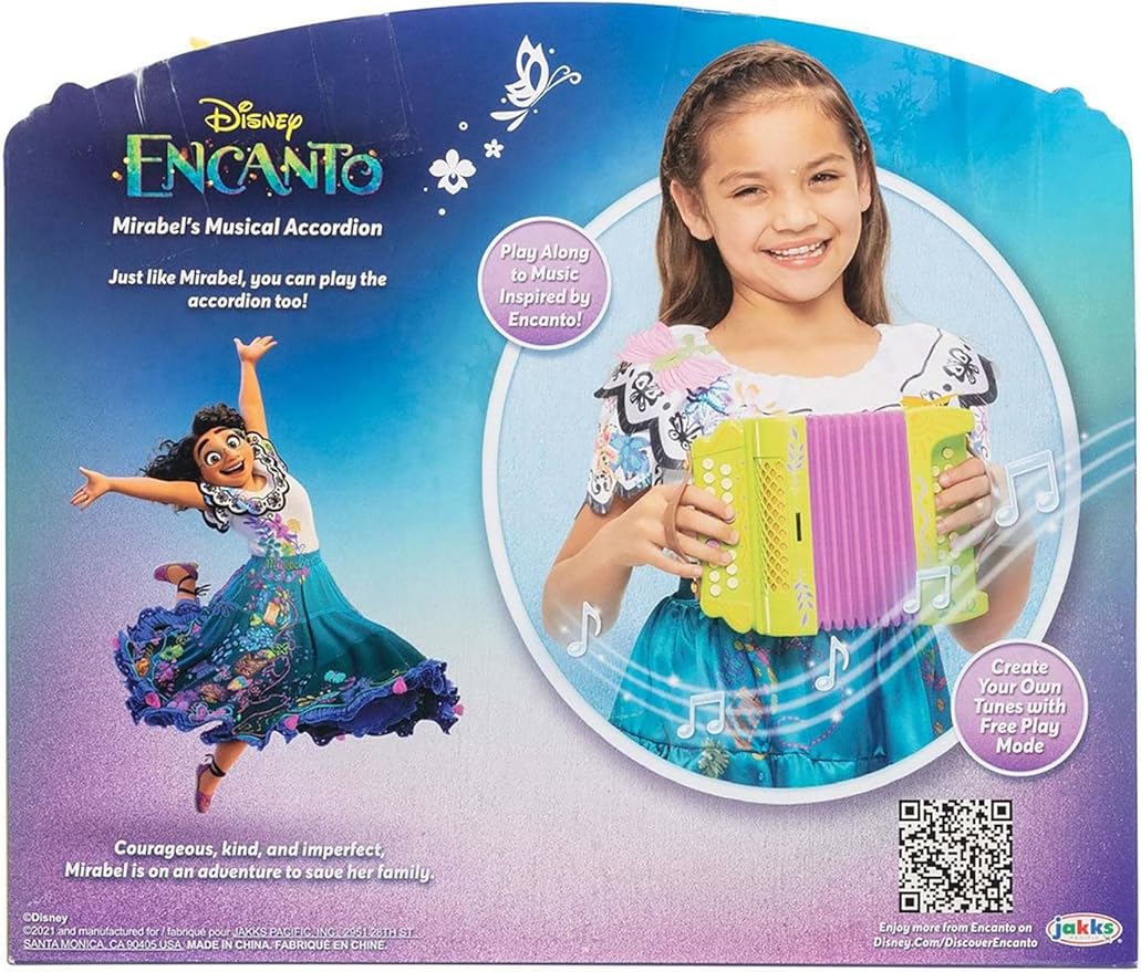 Disney Encanto Mirabel's Musical Accordion - Great as Costume Accessory or for Pretend Play!