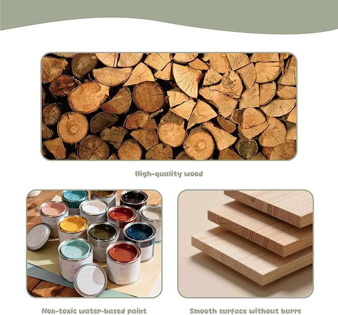 Freniland Press-to-Play Wild Animal Sound Puzzle for Toddlers, Wooden Safari Sound Board with Push Buttons, Montessori Learning Toy for 18M+