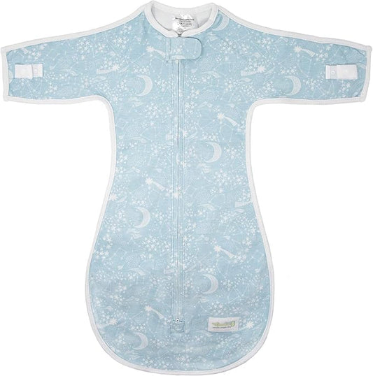 Woombie Soothing Sleep Sack, Baby Sleeper with Pacifier Holder, Constellation, 6-9 Months