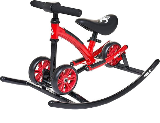 Mobo Cruiser Wobo Rocking Horse Ride On & Baby Balance Bike Red Fits inseams 12-20 inches