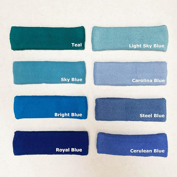 COUVER Baby Infant Terry Solid Color Headband/Terry Cloth Head Band - 4 Pieces