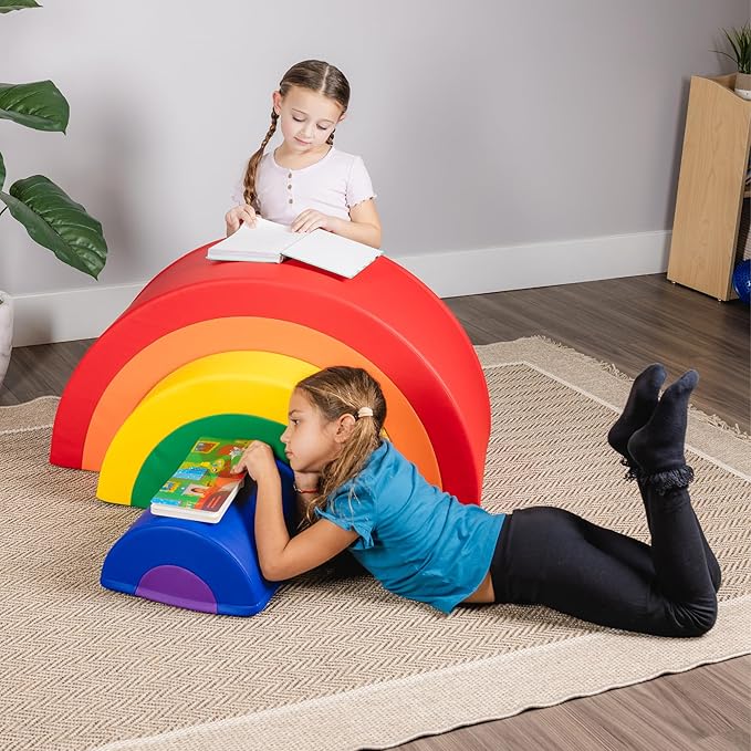 Schooled Arc Rainbow Climber Playset - Soft Play Activity Set for Toddlers - Children's Indoor Gym for Preschools daycares and Homes