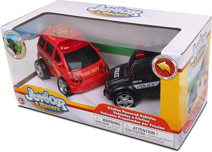 NKOK Junior Racers 2PK Friction Powered Fire Rescue & Police