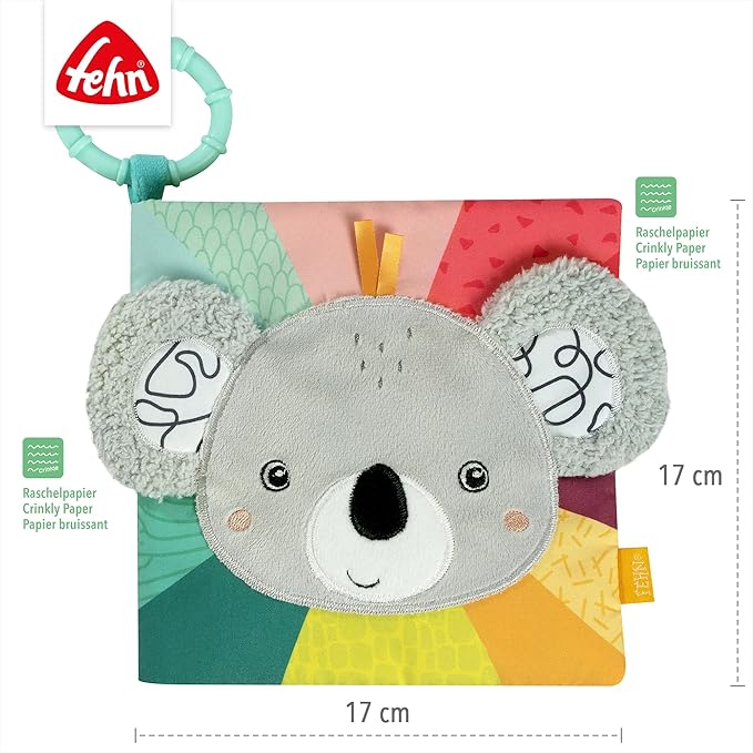 Fehn DoBabyDoo Fabric Book with Teether Koala 049176