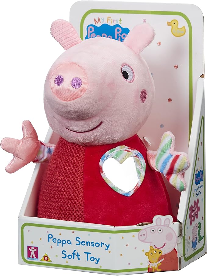 Peppa Pig My First Peppa Sensory Soft Toy, Baby Toy, First Toy, Early Play Development Toy