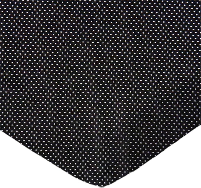 SheetWorld Baby Fitted Bassinet Sheet Fits Maxi COSI 20 x 32 inches, 100% Cotton Woven Sheet, Unisex Boy Girl, Pindots Black, Made in USA