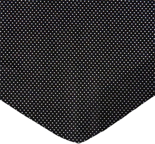 SheetWorld Baby Fitted Pack N Play Sheet Fits Graco 27 x 39 inches, 100% Cotton Woven Sheet, Unisex Boy Girl, Pindots Black, Made in USA