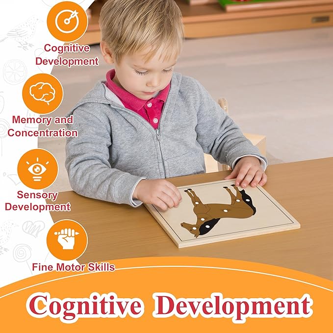 Montessori Outlet Horse Puzzle for Children 3-6 Years Montessori Education at School and Home