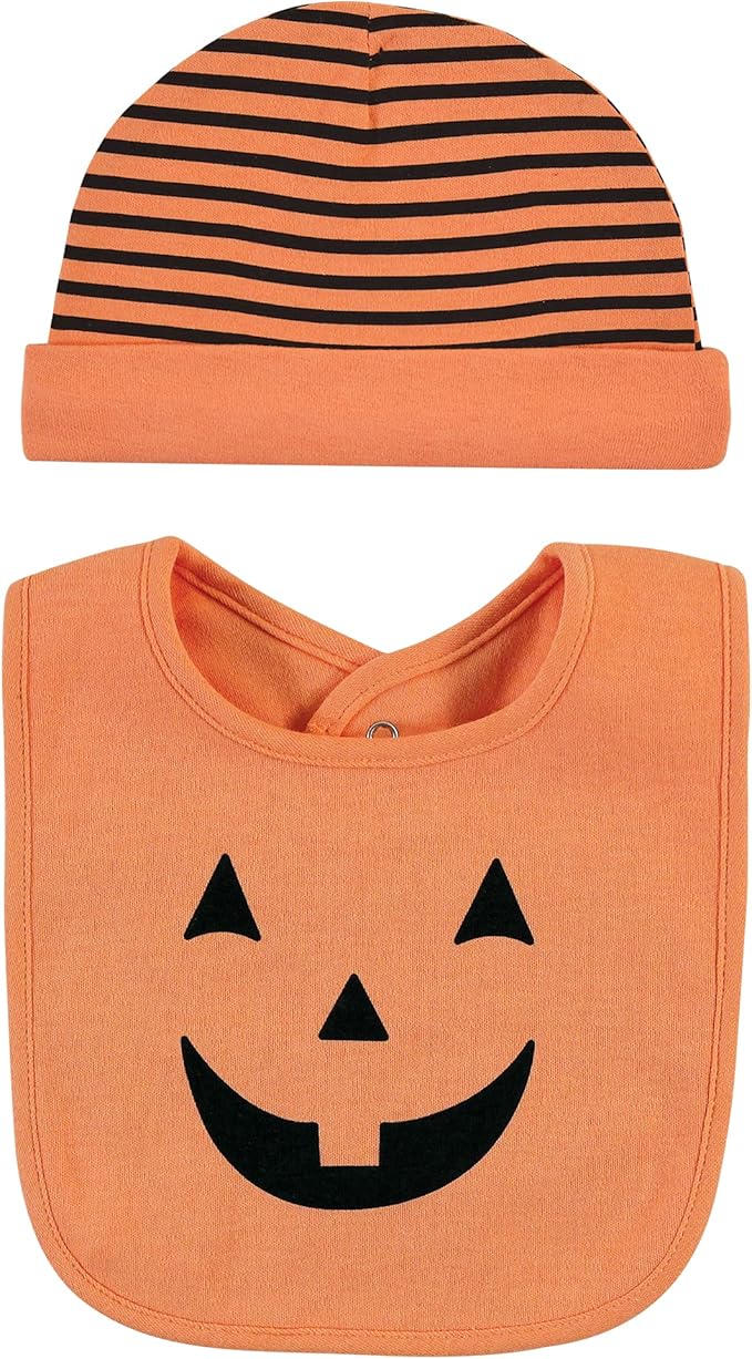 Hudson Baby Unisex Baby Cotton Bib and Headband Set
