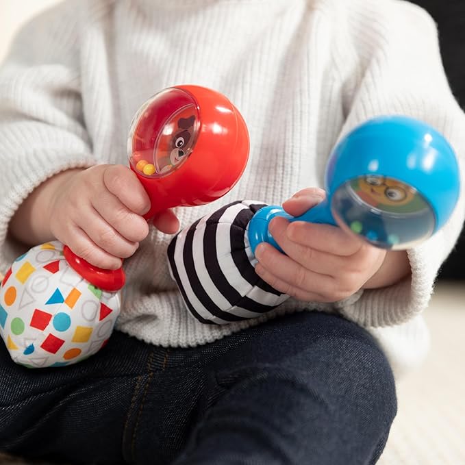 Baby Einstein Shake & Groove Toy Maracas Instrument Toy, for Ages 3+ Months and Up