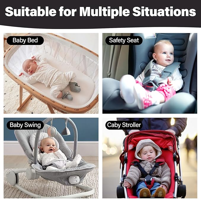 Baby Neck Pillow - Upgraded Baby Support Travel Head Pillow, Portable Headrest for Toddlers & Children for Car Rides, Planes, Road Trips (A10)
