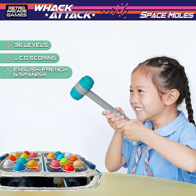 Nature Bound Whack Attack – The Light and Sound Game - Interactive Educational Toys for Toddlers & Kids, Pounding Toy for 3 4 5 6 7 8+ Year Old Boys/Girls, with Multi-Player Mode