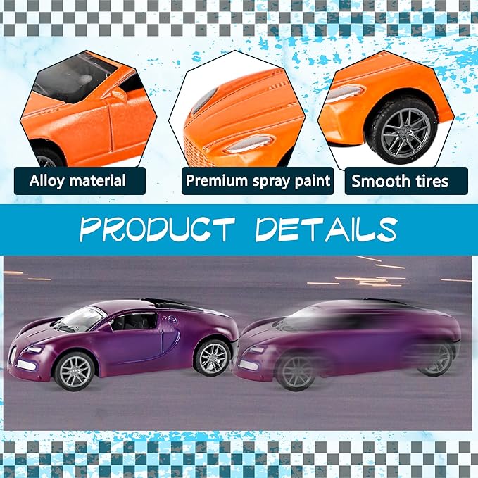6 Pcs Color Changing Cars Color Change Bath Toys Cars Toy in Water Vehicles Toy for Kids Toddlers Car Goodie Bags Fillers Party Favors