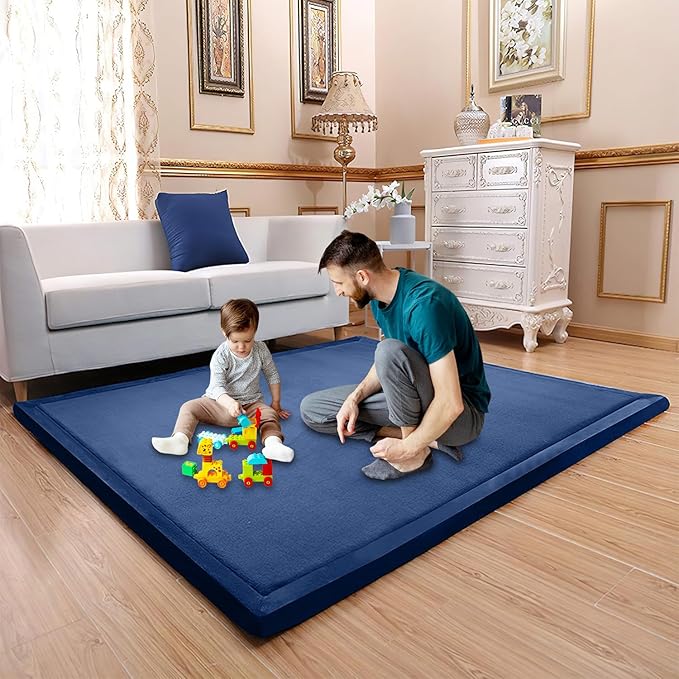 Memory Foam Baby Mats Wider, Thicker, and Flame Retardant – Perfect for Tummy Time, Super Soft and Thick