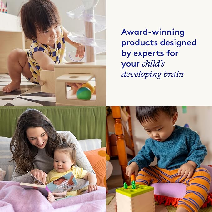 Lovevery Music Set with 6 Instruments, Songs Book, Babbler Play Kit with 8 Toys for Balance, Spatial Skills, Ages 18 Months to 4+ Years