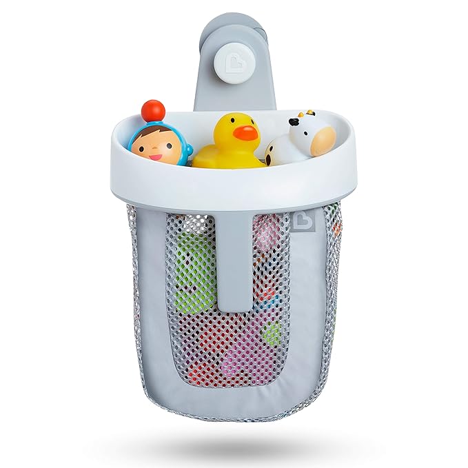 Munchkin® Bath Essentials Set with Bonus Wind-Up Swimming Penguin, 3 Piece, Grey