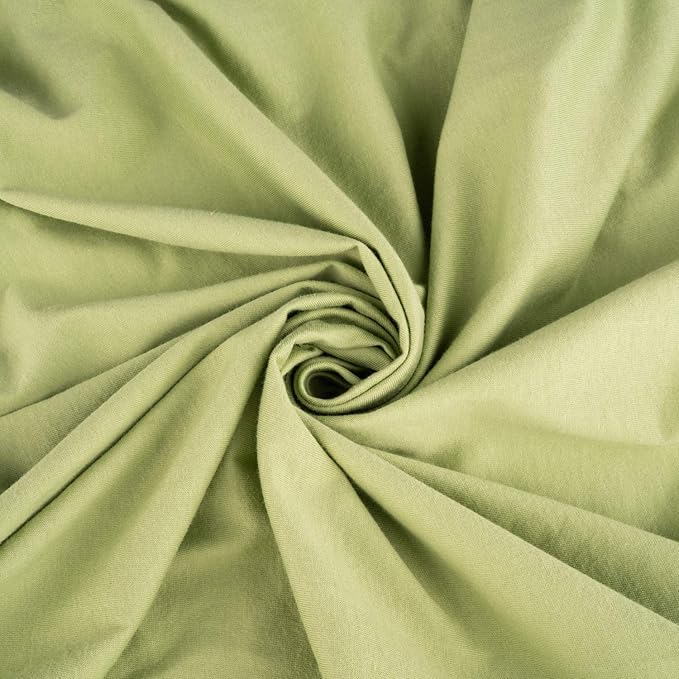 SheetWorld Baby Fitted Bassinet Sheet Fits Nuna Mixx 12 x 29 inches, 100% Cotton Jersey Hypoallergenic Sheet, Unisex Boy Girl, Solid Sage, Made in USA