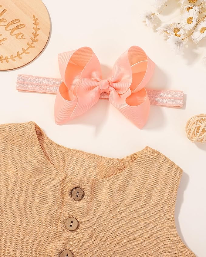 jollybows 40pcs Baby Girls Grosgrain Ribbon Hair Bows Headbands 4" Elastic Hair Band Hair Accessories for Infants Newborn- Natural Color Set