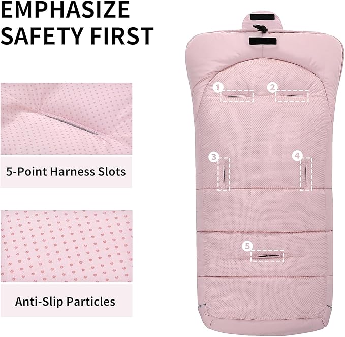 Miracle Baby Bunting Bag for Stroller, Warm Fleece Footmuff with Zippers, Convertible Infant Toddler Sleeping Bag Blanket for Boys Girls