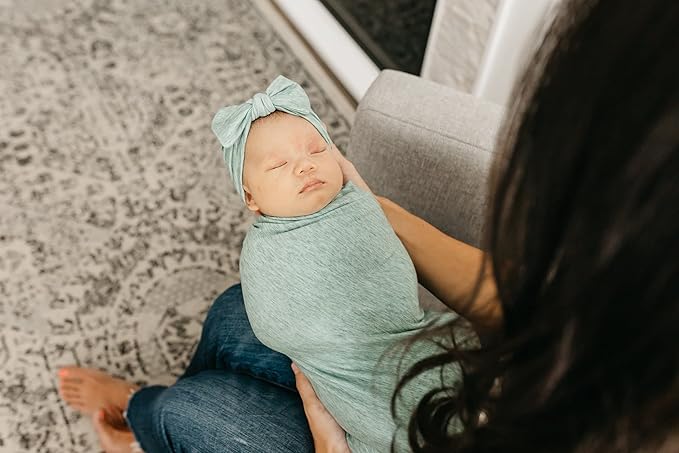 Copper Pearl Baby Bows: Stylish Headbands for Baby Girls, Premium Soft and Stretchy Baby Headbands, Perfect for Newborns, Trendy Designs - Emerson