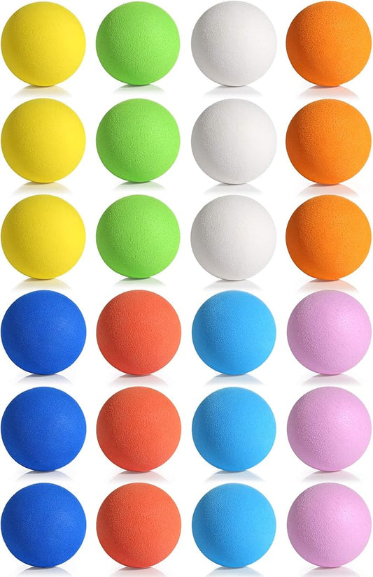 Pllieay 2.4 Inch Soft Foam Balls, Lightweight Mini Indoor Toys Play Balls for Safe Fun, Birthday Party for Boys and Girls