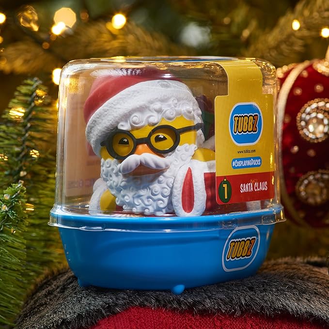 TUBBZ Christmas Santa Claus Collectible Duck Vinyl Figure - Official Numskull Merchandise - TV Movies & Books