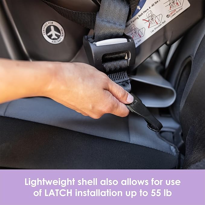 Baby Trend Trooper™ Slim 3-in-1 Convertible Car Seat, Dash Black – Slim Fit, 3-in-1 Growth Modes, Lightweight Design, Adjustable Comfort Padding
