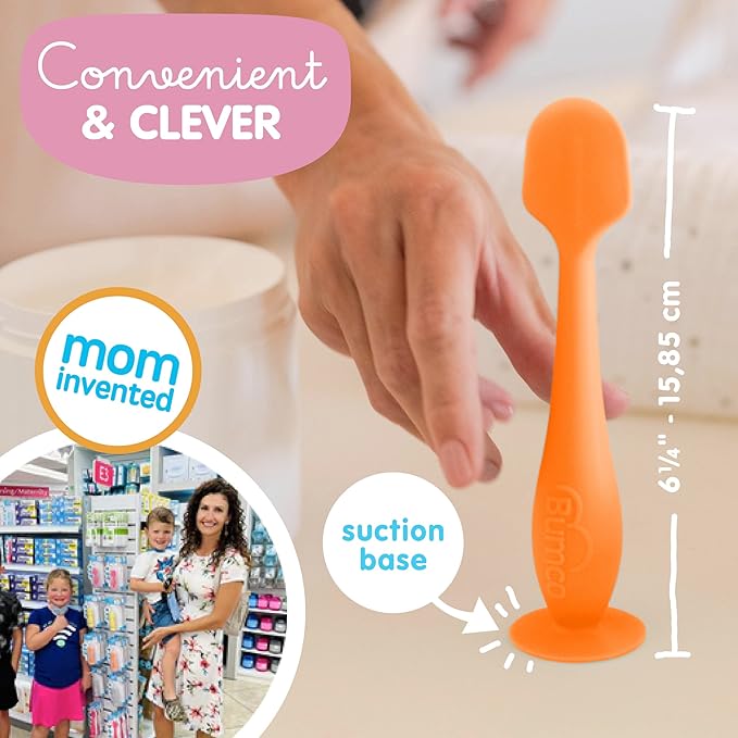 Bumco Diaper Cream Spatula (2-Pack) - BPA-Free Diaper Bag Essentials, Soft & Flexible Butt Spatula Baby, Mom-Invented Butt Paste Spatula, Diaper Cream Applicator, Bumco Baby Bum Brush, Diaper Spatula