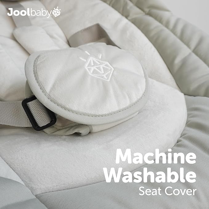 Jool Baby Nova Swing for Newborns - Electric Motorized Infant Swing, Bluetooth Music, 10 Preset Melodies, Remote (Updated Model, Sage)