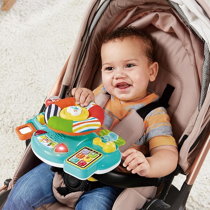 VTech 80-567504 Baby Learning Steering Wheel, Multi-Coloured